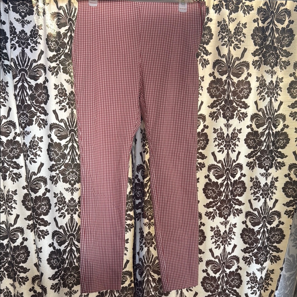 A New Day Red and White Checkered Pants